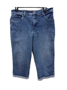 Gloria Vanderbilt Amanda Capri Jeans Polyester Spandex Sz10 Classic Fit